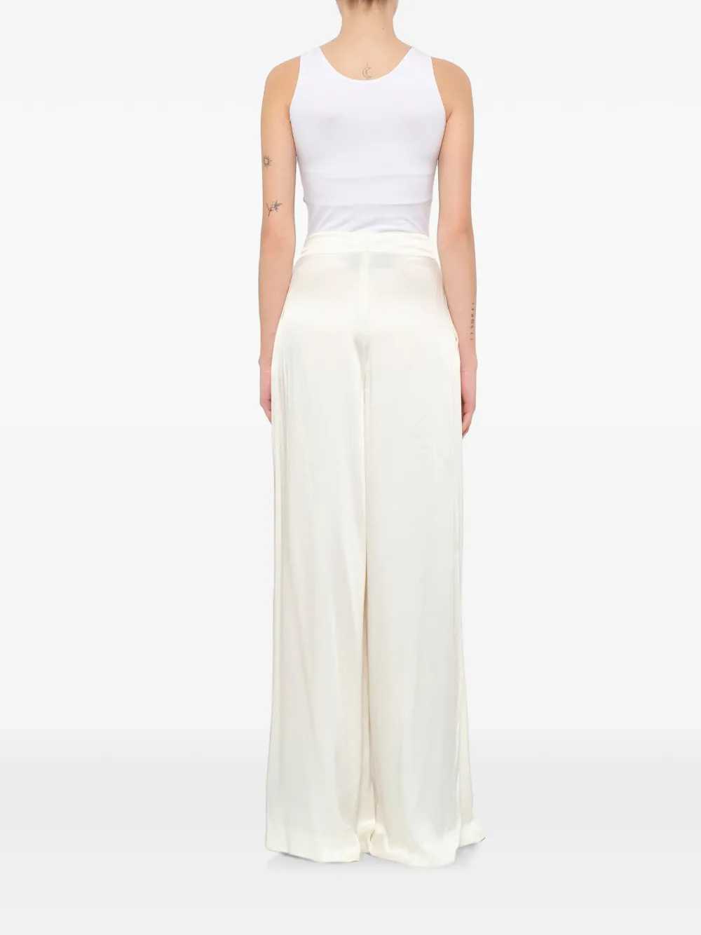 Lanvin Plooibroek met knoopdetail Beige