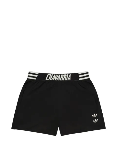 Willy Chavarria x adidas Originals House striped elasticated-waist shorts