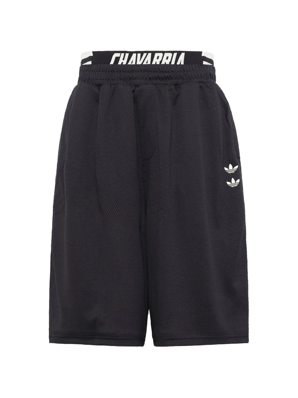 Willy Chavarria x adidas Originals embroidered 3-stripes shorts - Nero