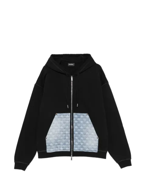 DSQUARED2 monogram-pattern hoodie
