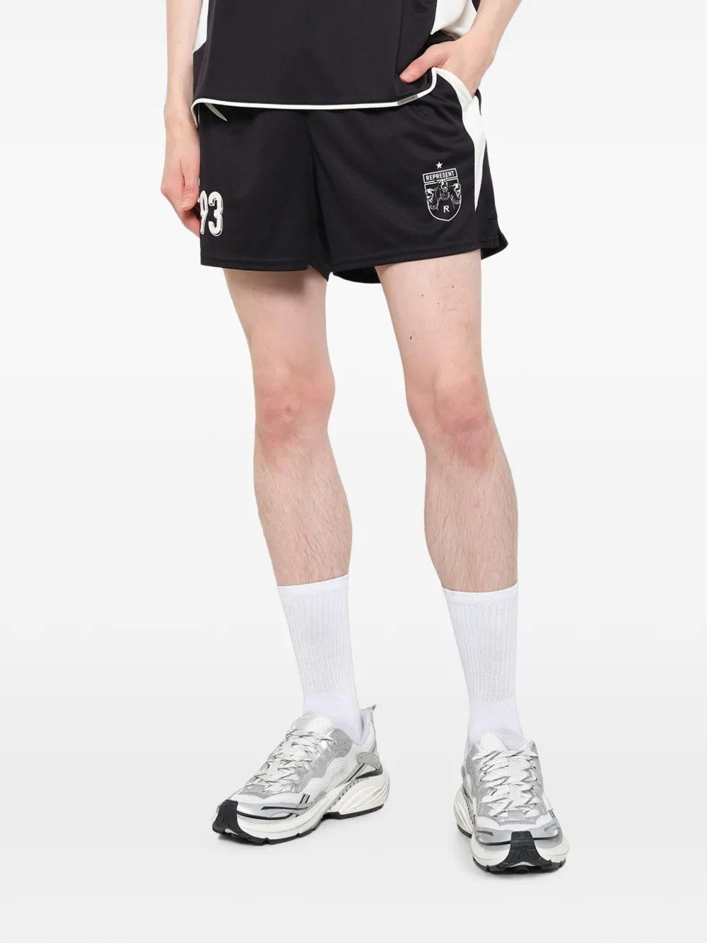 Represent Shorts met ster Zwart