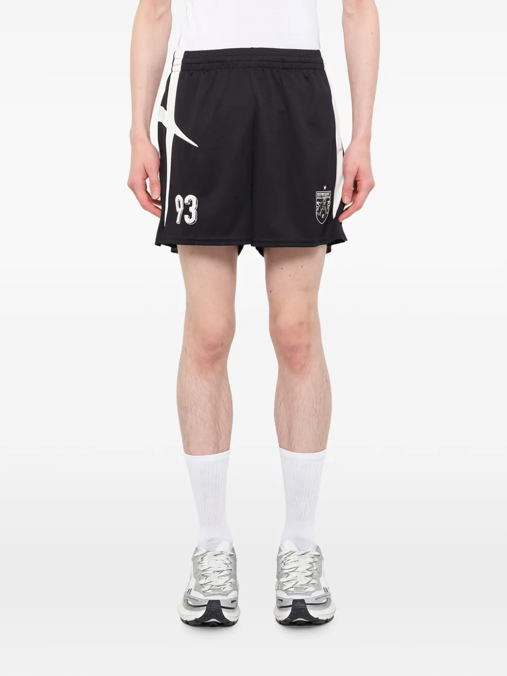 Represent Shorts met ster Zwart