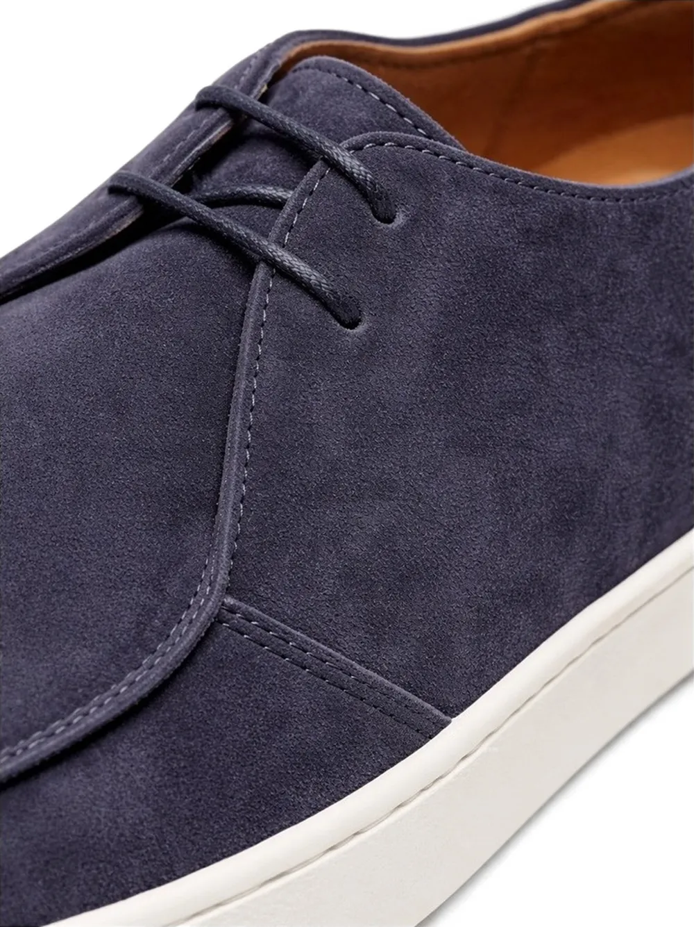 Poche Paris suede derby shoes Blauw