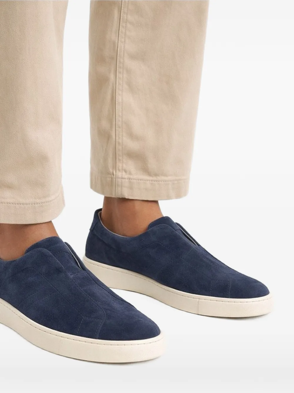 Poche Paris Suède sneakers Blauw
