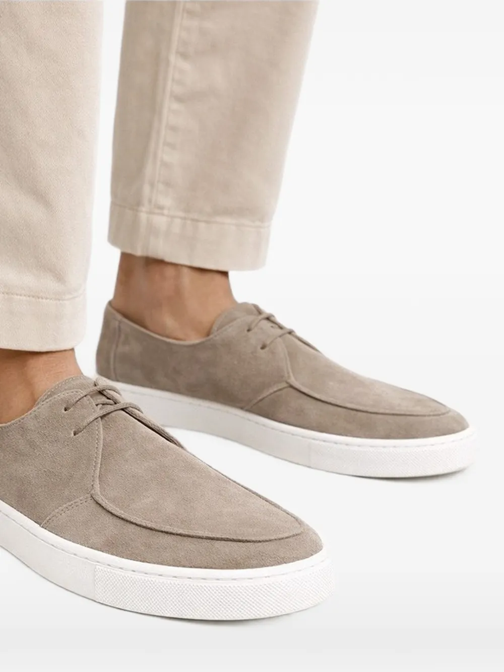 Poche Paris suede derby shoes Beige