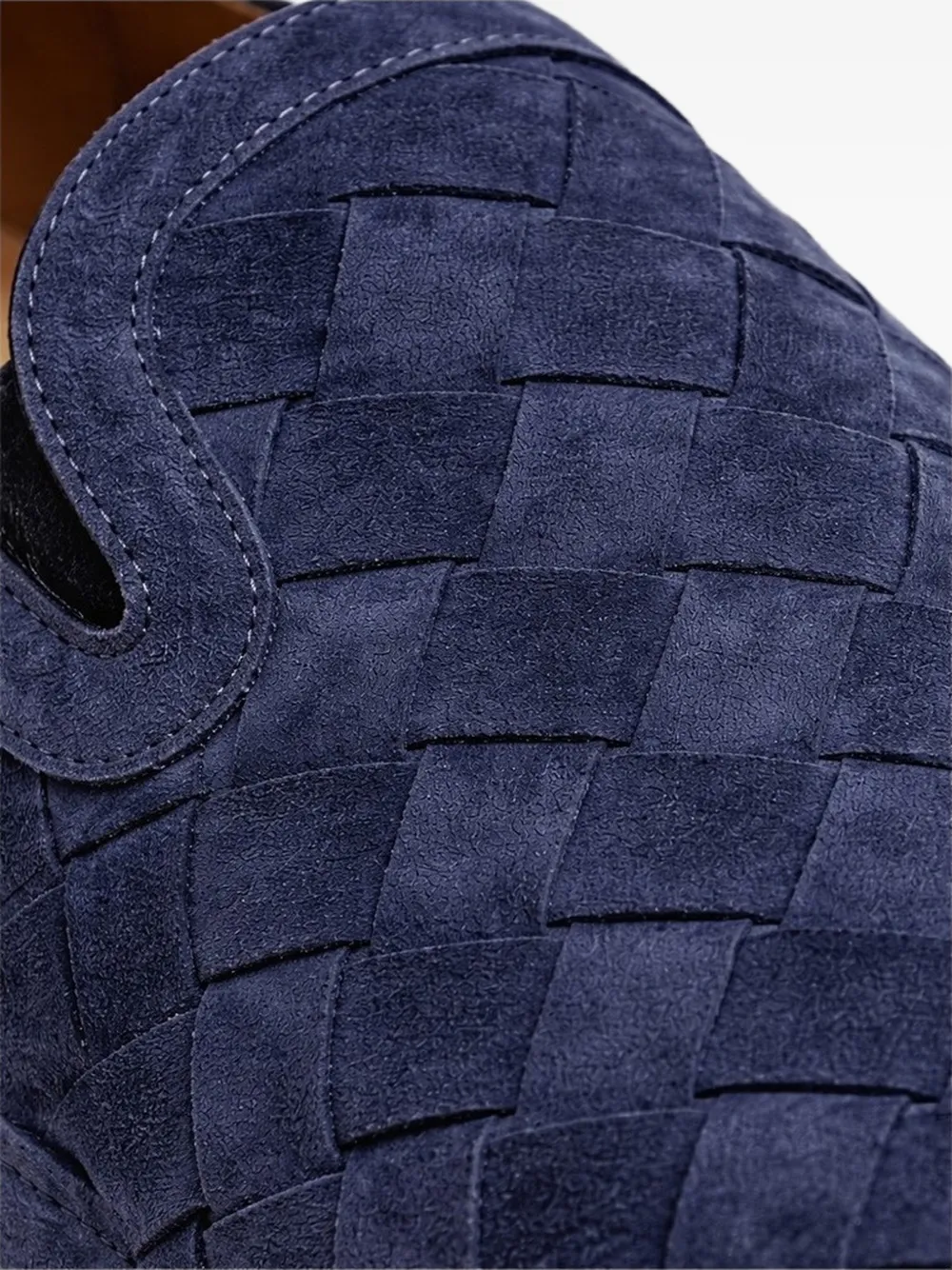 Poche Paris Geweven suède loafers Blauw
