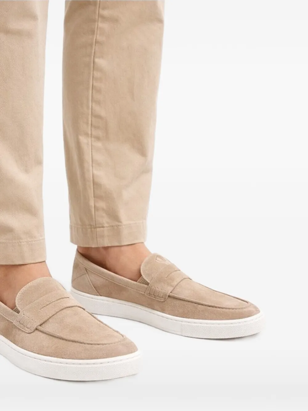 Poche Paris Suède loafers Beige
