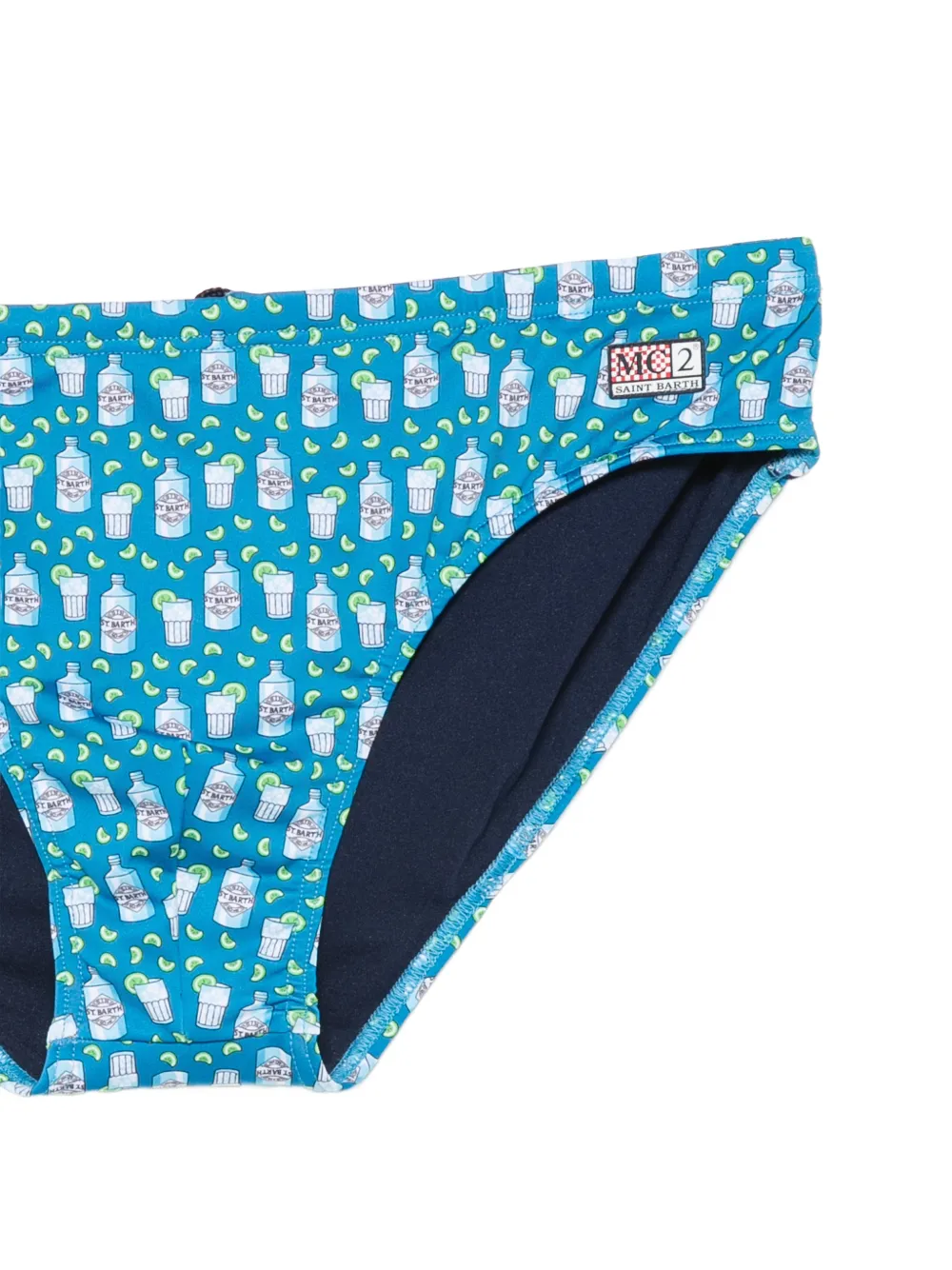 MC2 Saint Barth Cayo zwembroek met print Blauw