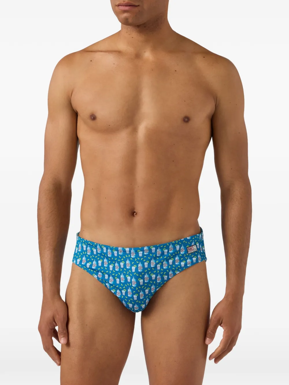 MC2 Saint Barth Cayo zwembroek met print Blauw