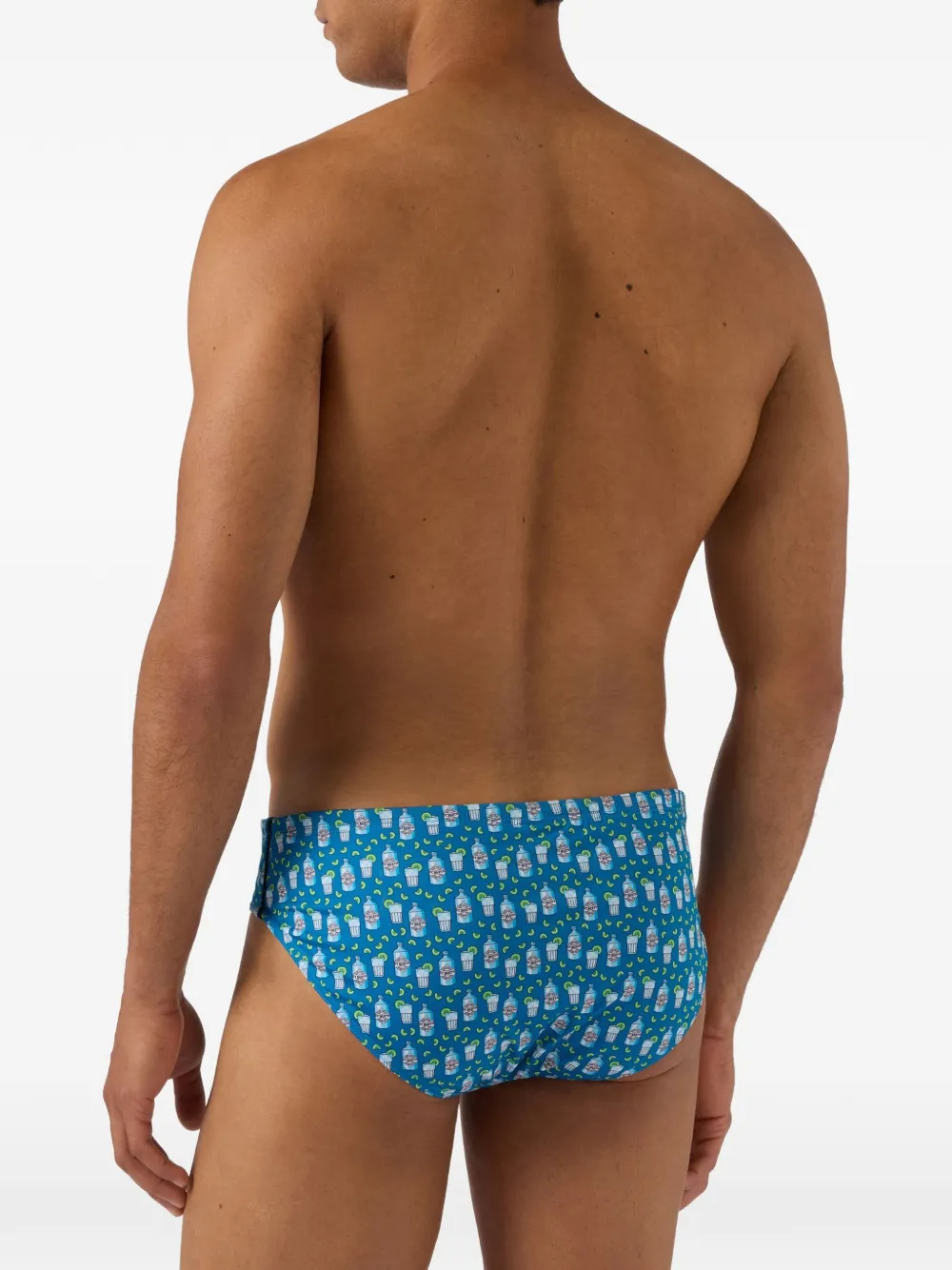 MC2 Saint Barth Cayo zwembroek met print Blauw