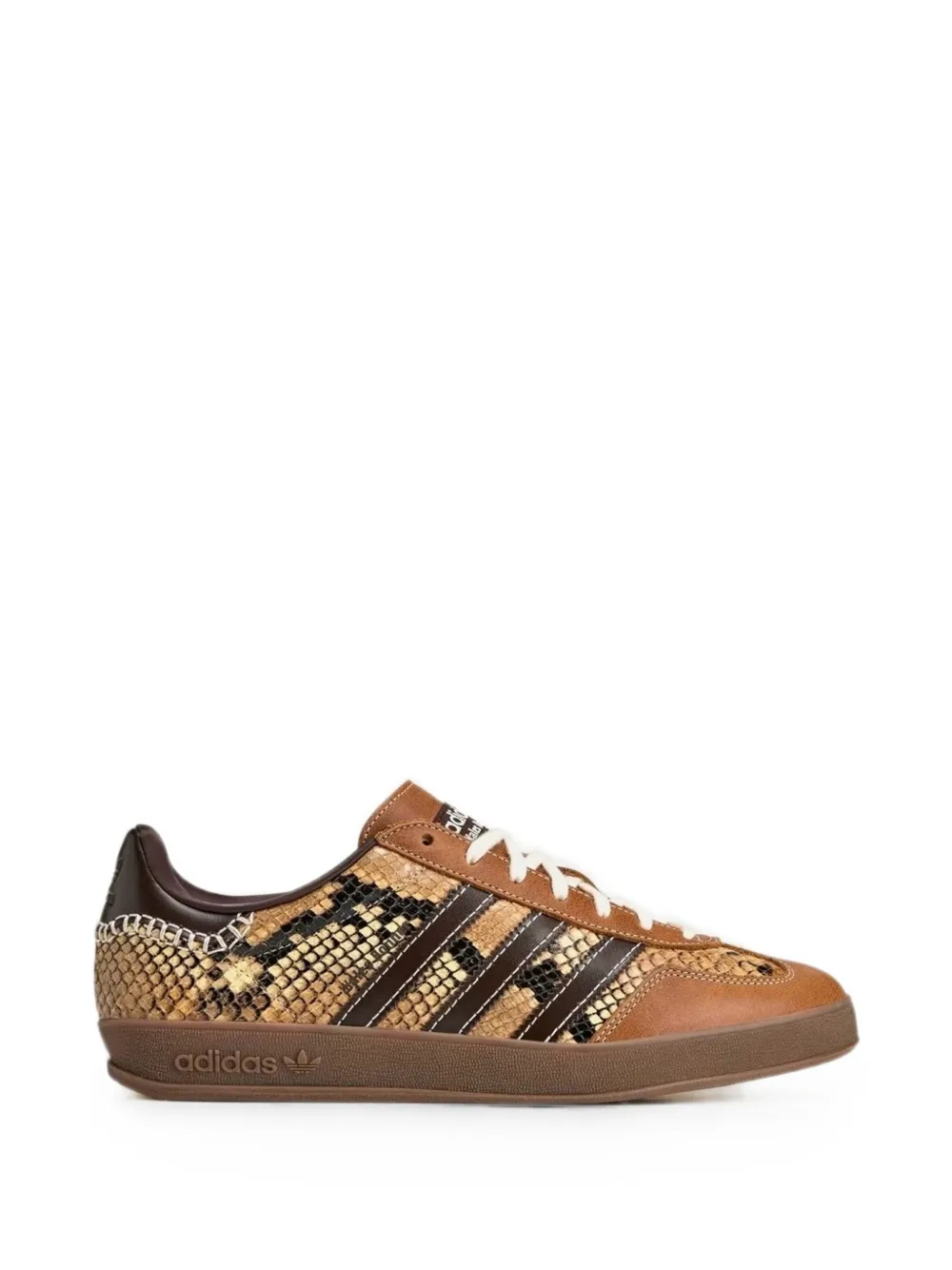 adidas Gazelle snake-effect leather sneakers - Marrone
