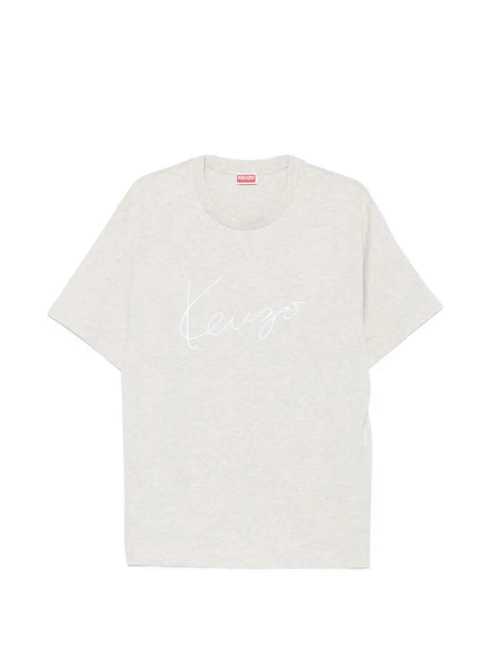 Kenzo logo-embroidered T-shirt - Grigio