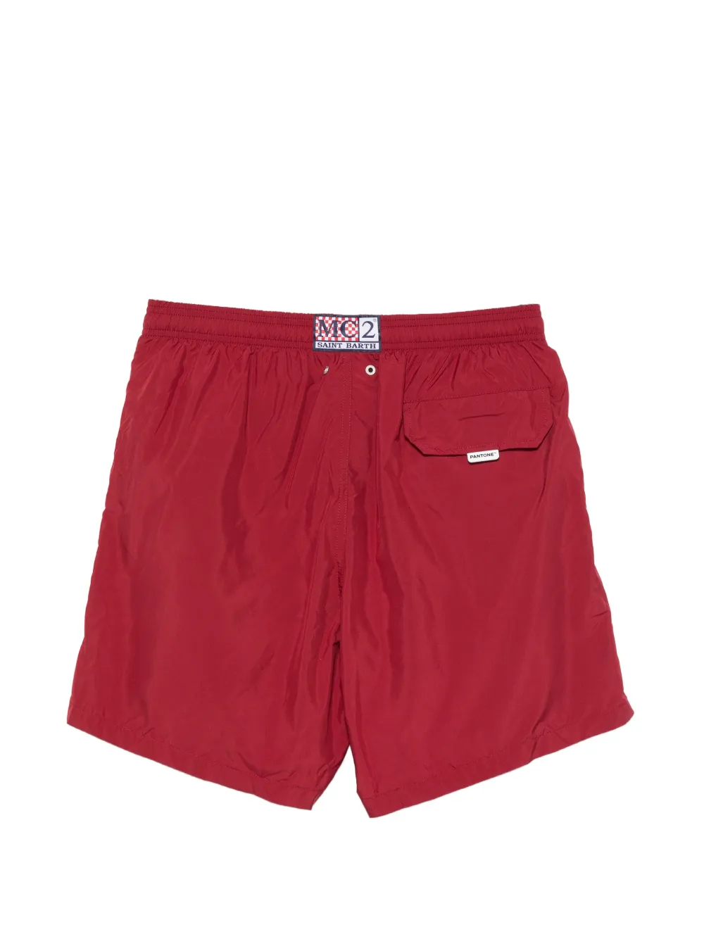 MC2 Saint Barth x Pantone Lighting zwembroek met trekkoord Rood