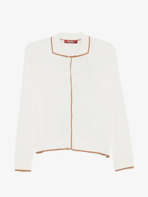 Max Mara cárdigan con ribete en contraste