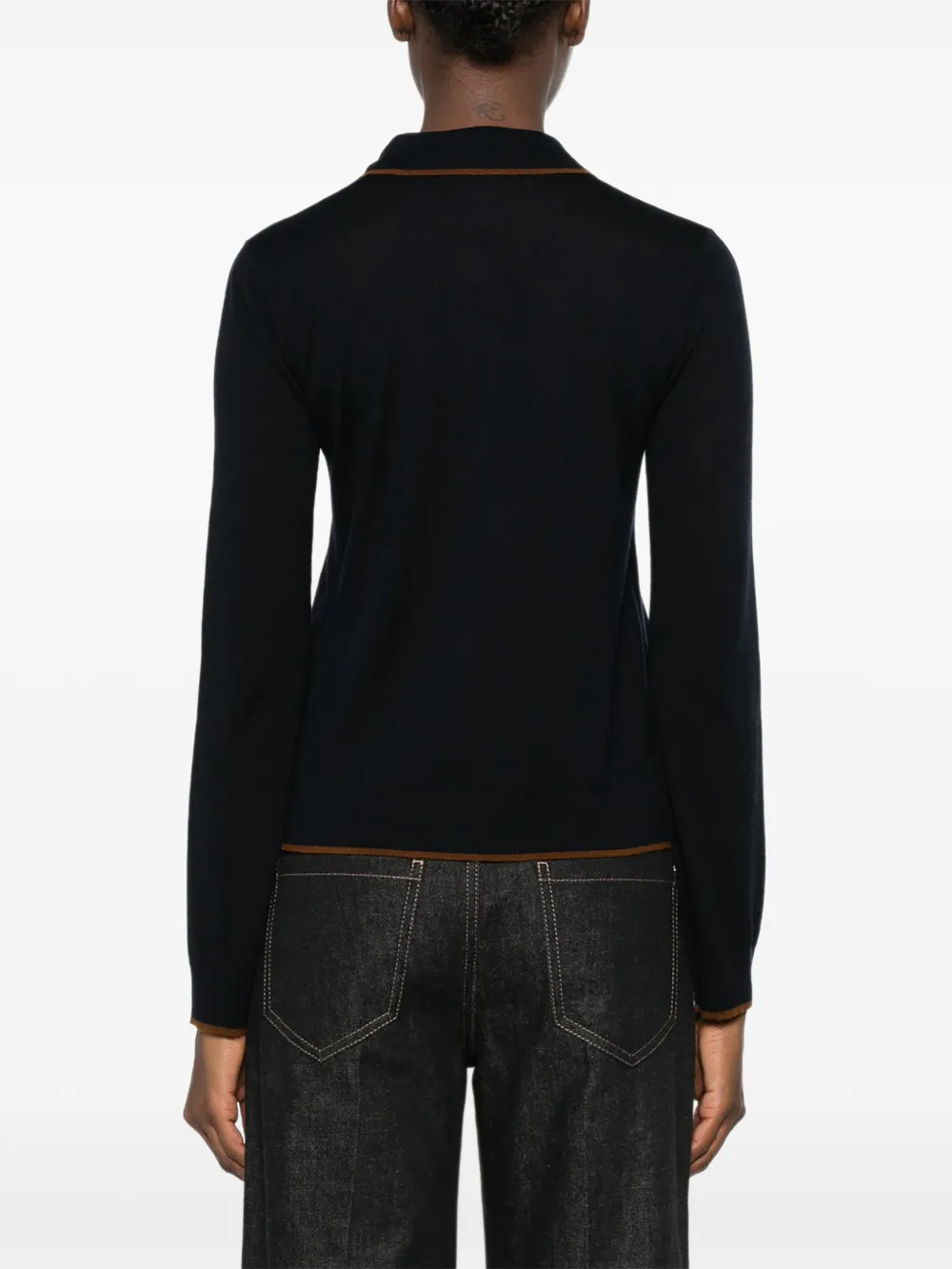 Max Mara Vest met puntkraag Zwart