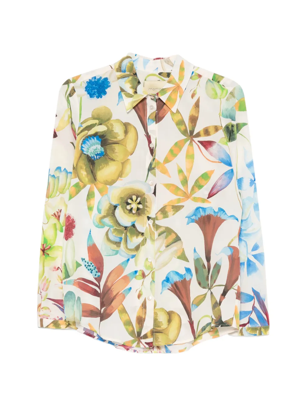 Momoní Meudon Floral-print Silk Shirt In Multi