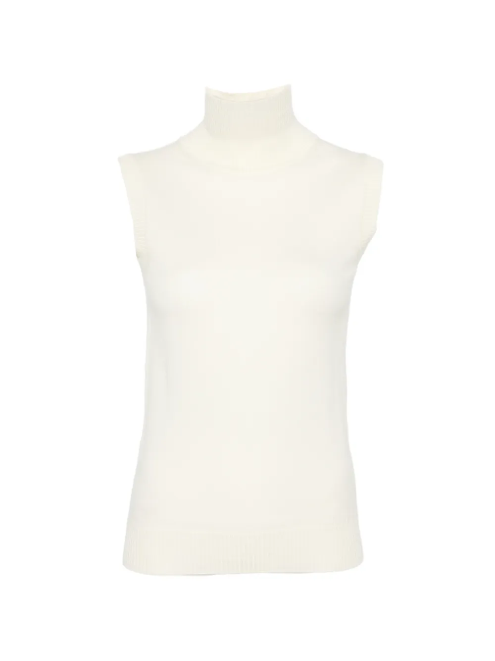Sportmax sleeveless turtleneck sweater - Nude