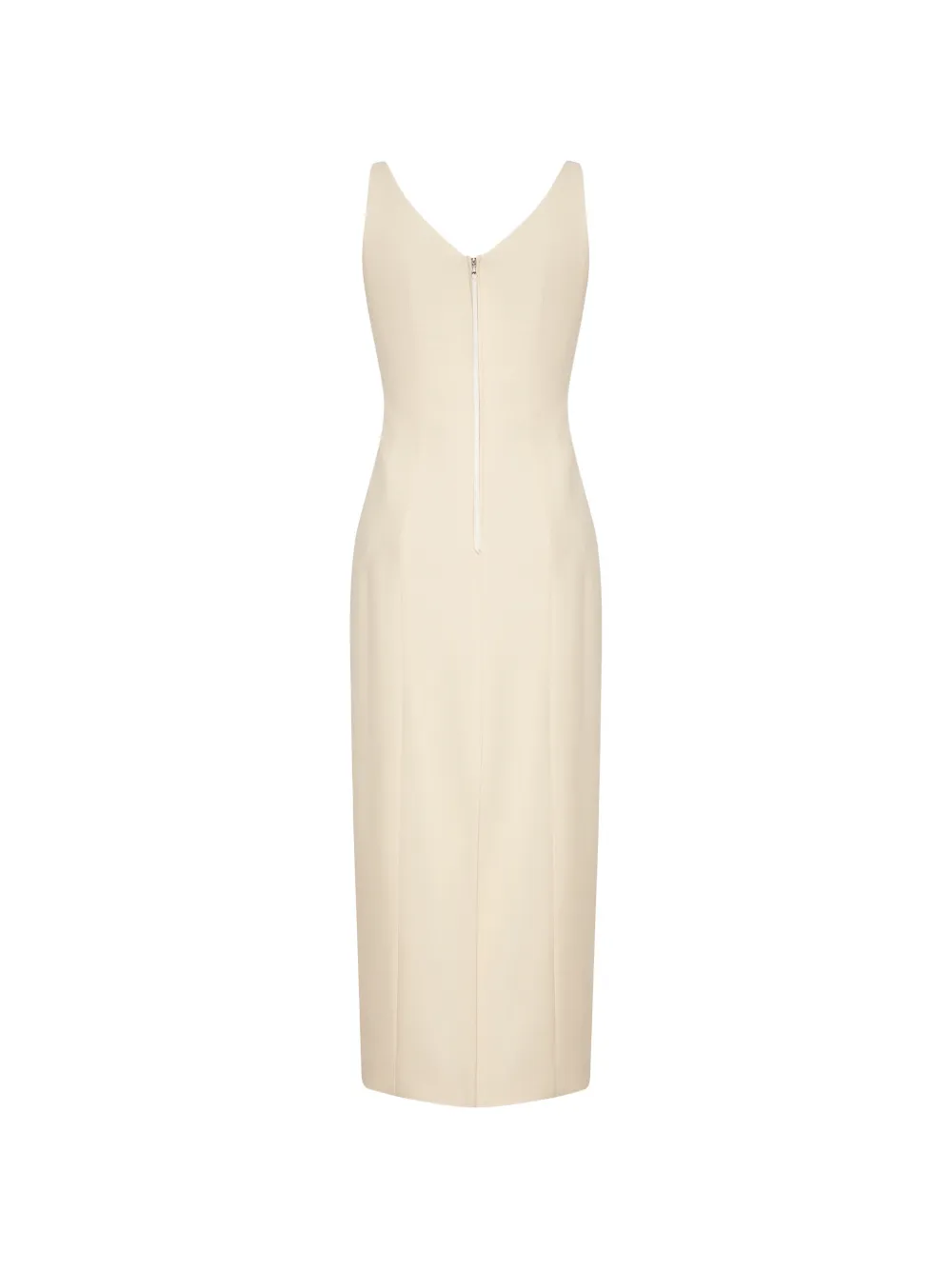 Adam Lippes Willa jurk met V-hals Beige