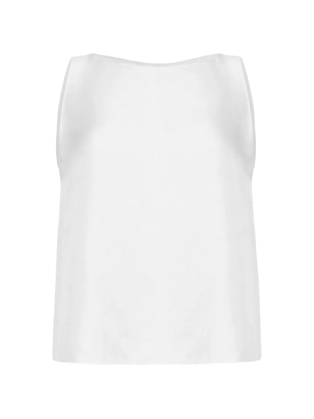 Adam Lippes Annie pleated silk top - Bianco