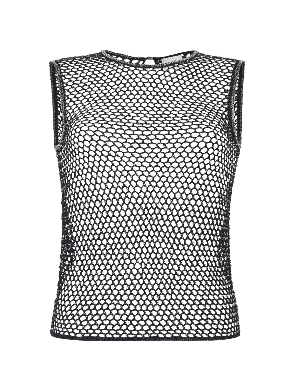Adam Lippes Top traforato Gwen - Nero