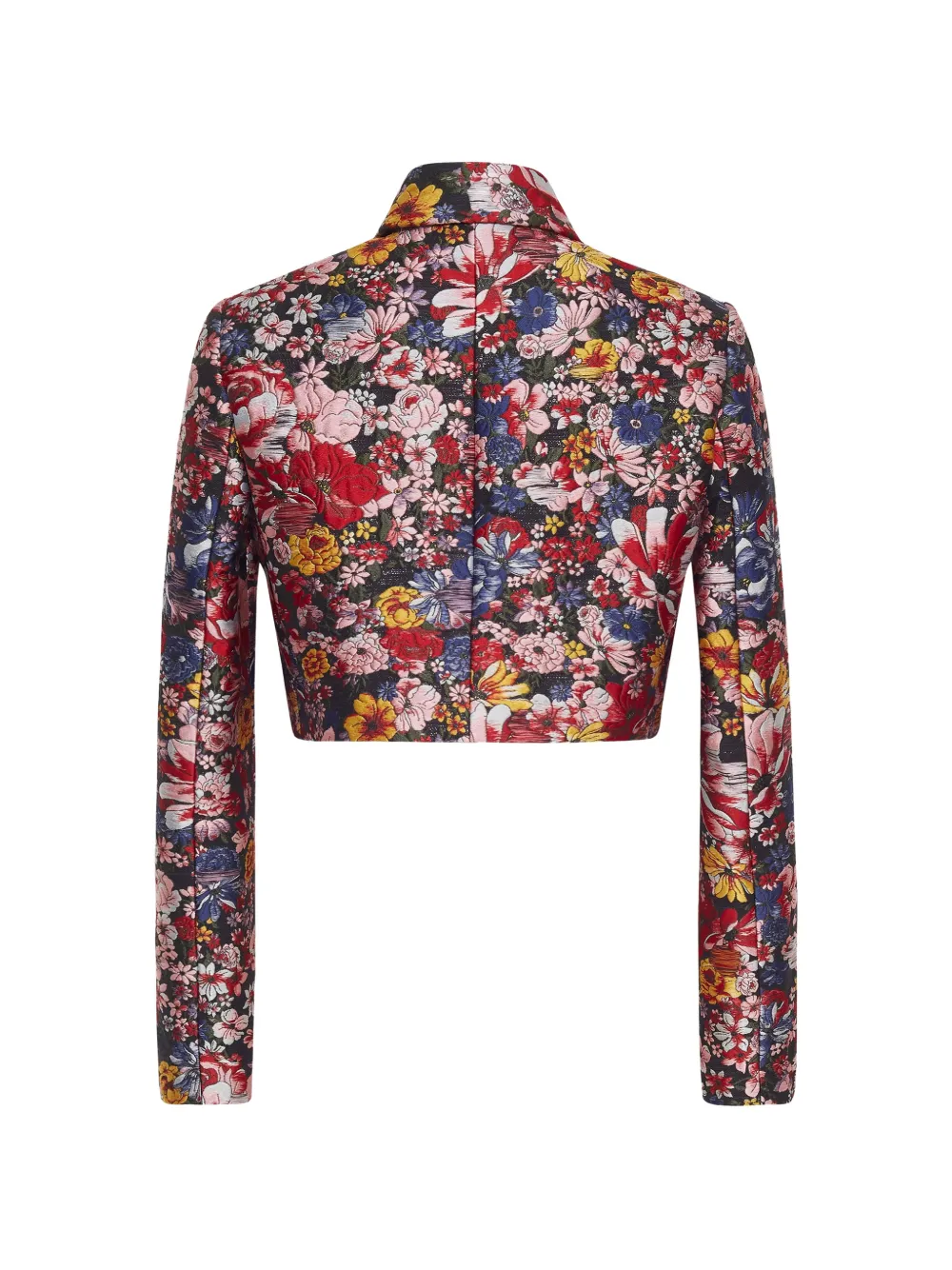 Adam Lippes Cecil jack met bloemen jacquard Zwart