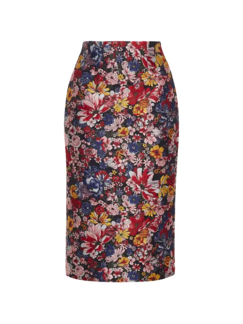 Adam Lippes — Blair floral-jacquard skirt