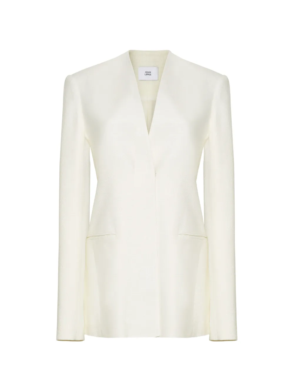 Adam Lippes Lazarus collarless jacket - Toni neutri
