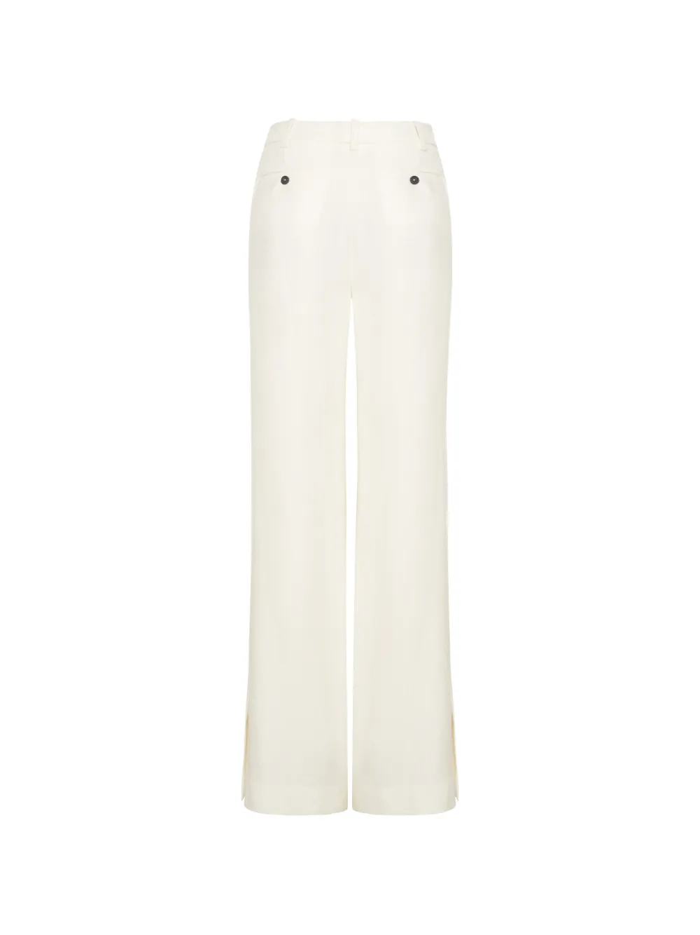 Adam Lippes Emile broek met zijsplit Beige