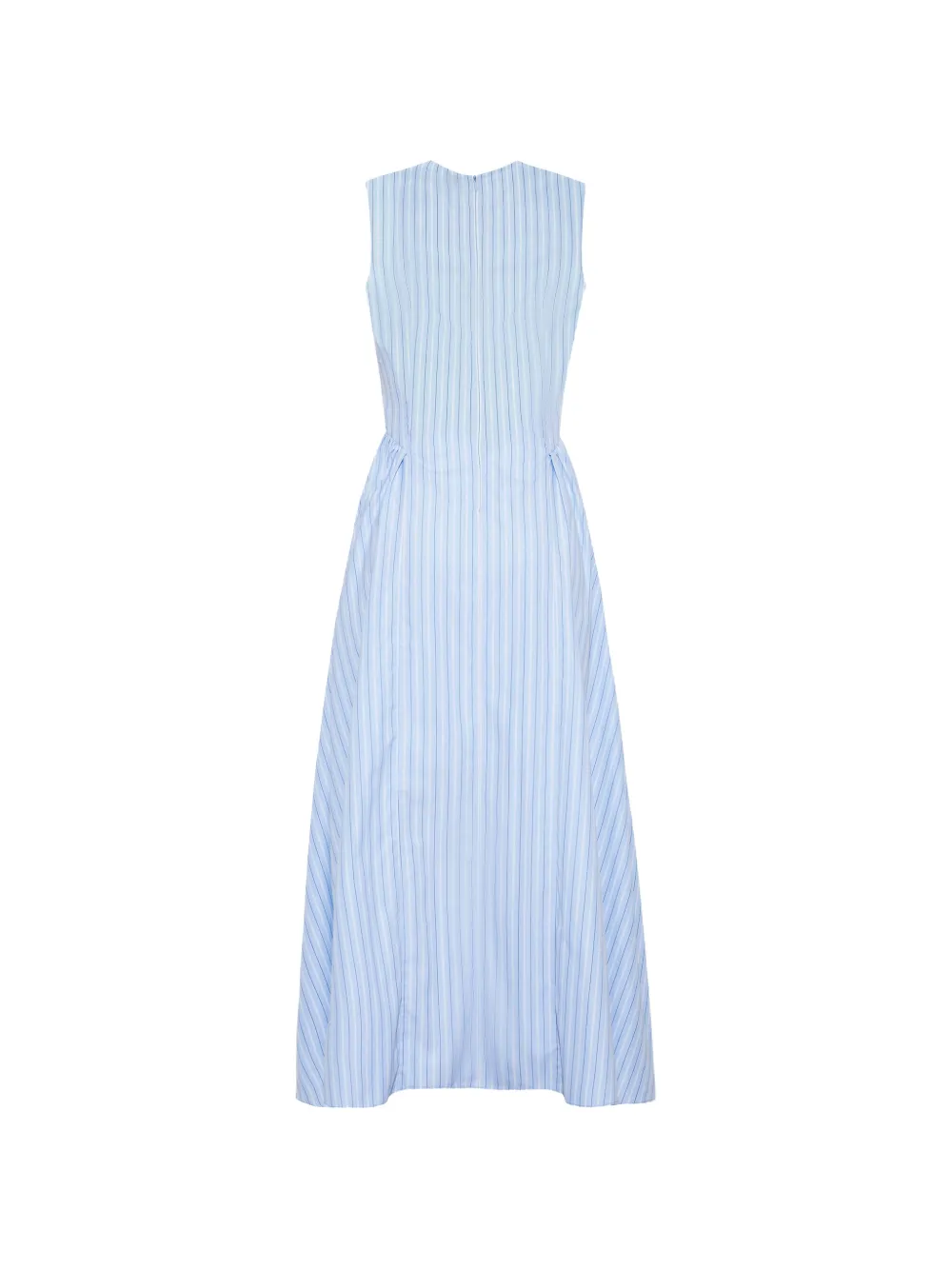 Adam Lippes Aliena gestreepte maxi-jurk Blauw
