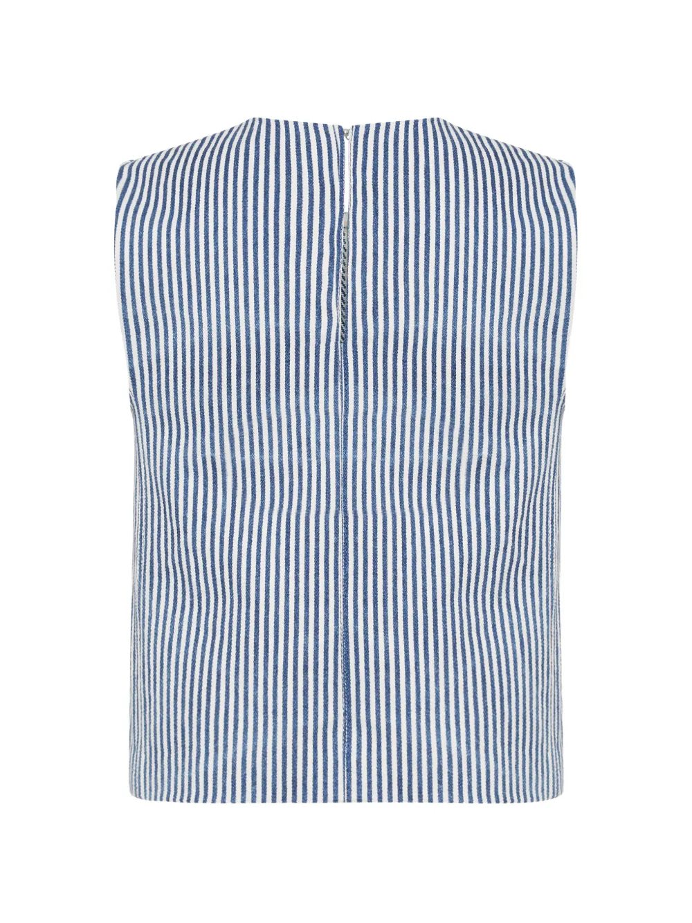  Adam Lippes Blusa Ludlow A Rayas - Azul 