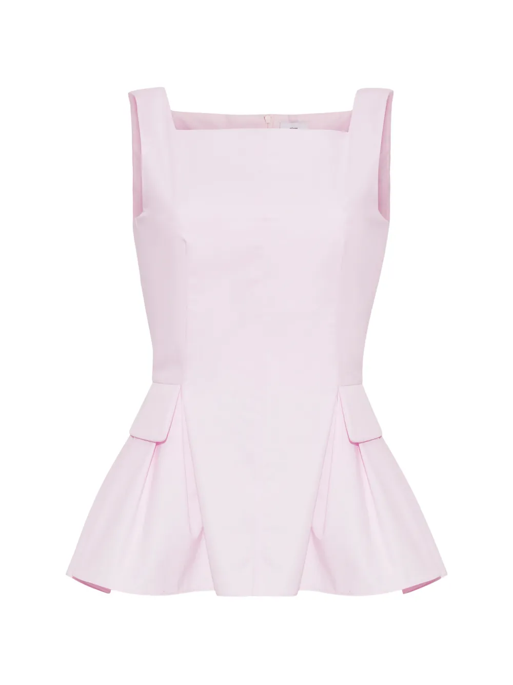 Adam Lippes Soleil peplum blouse - Rosa
