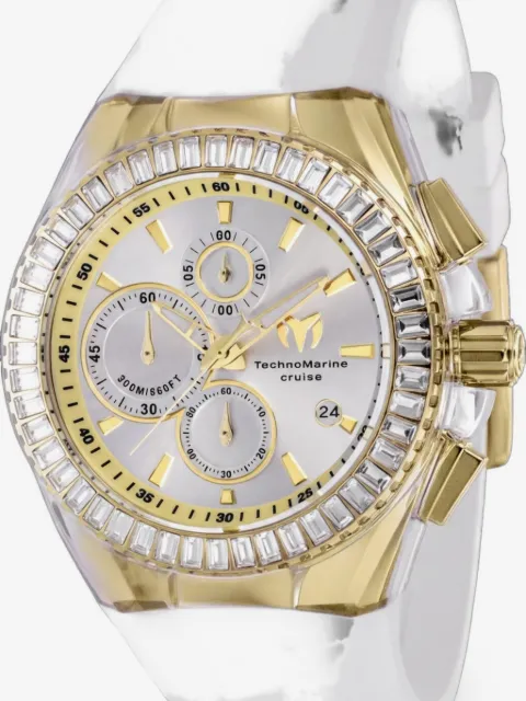 TechnoMarine Cruise crystal-embellished 45mm watch