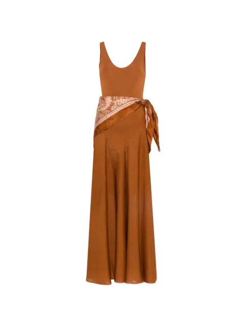 ZIMMERMANN scarf-detail sleeveless dress