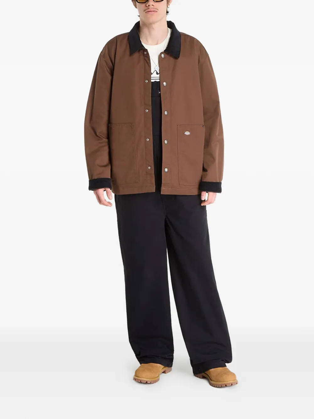 DICKIES Jumpsuit met logopatch Zwart