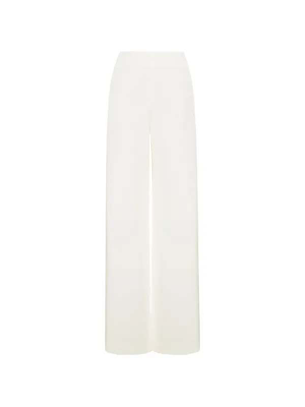 Adam Lippes Lazlo High-waisted Palazzo Pants in White
