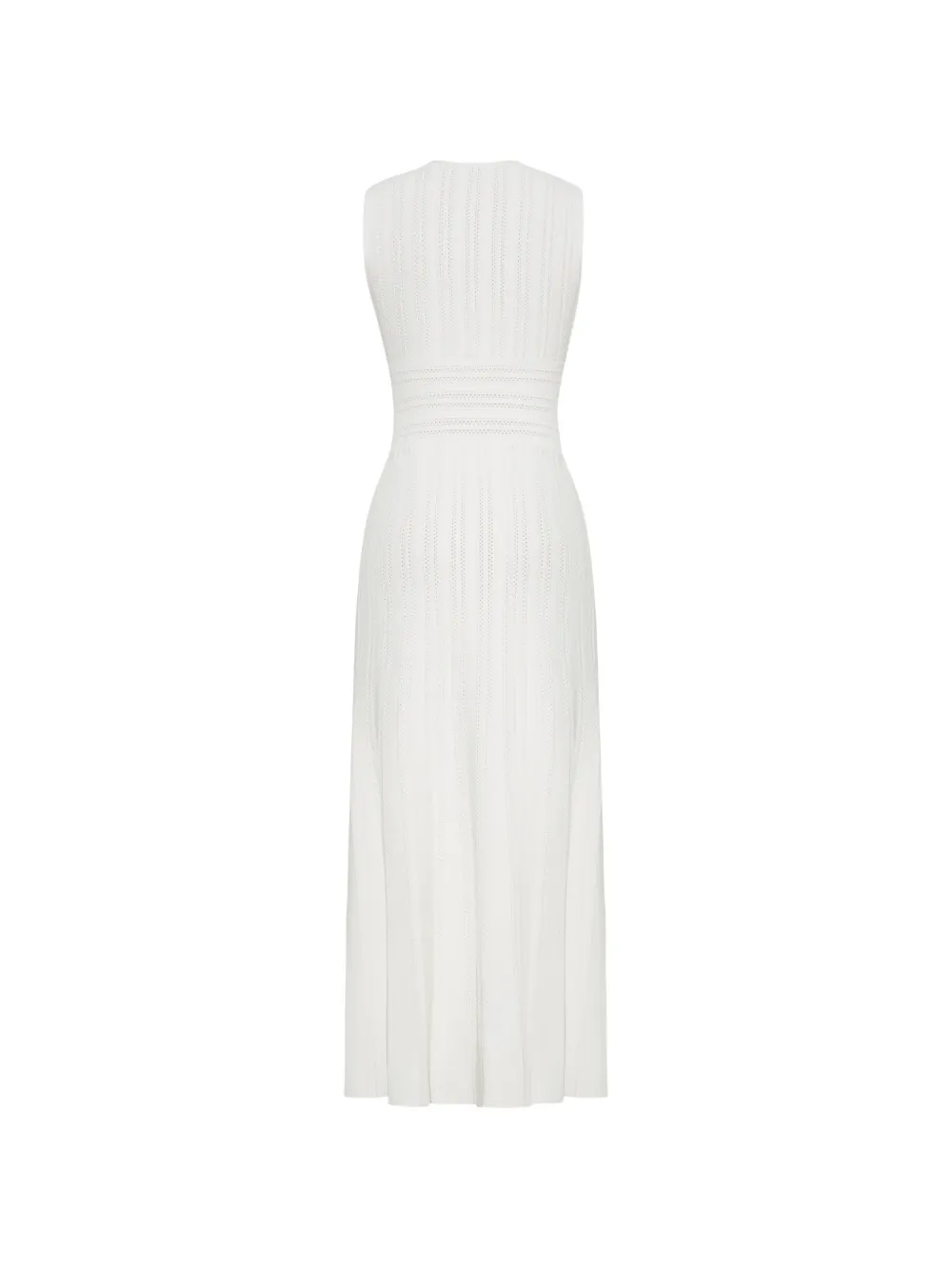 Adam Lippes Sloan pointelle gebreide midi-jurk Wit