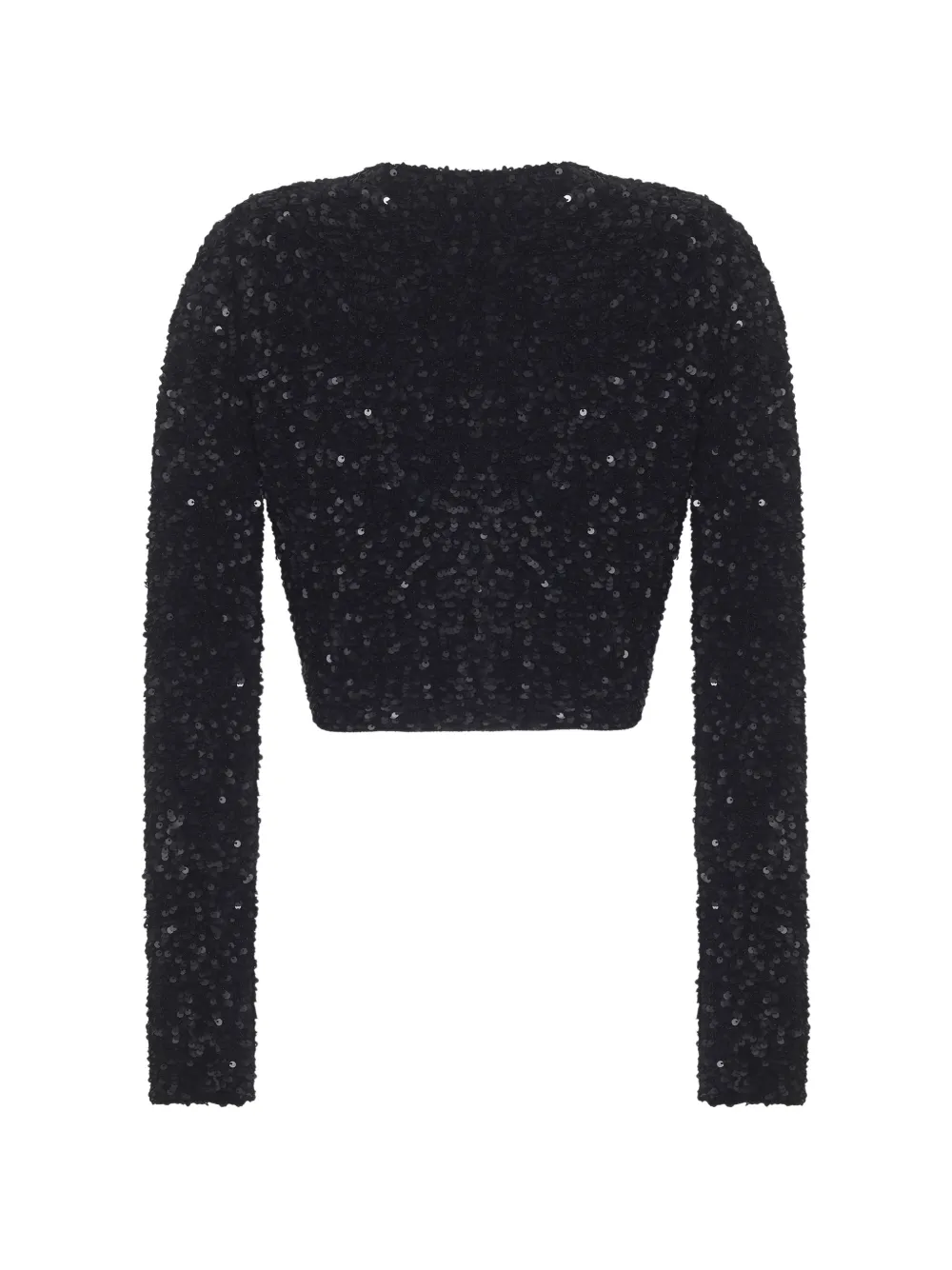 Adam Lippes Raya Sequin-embellished Cardigan in Black, view 2