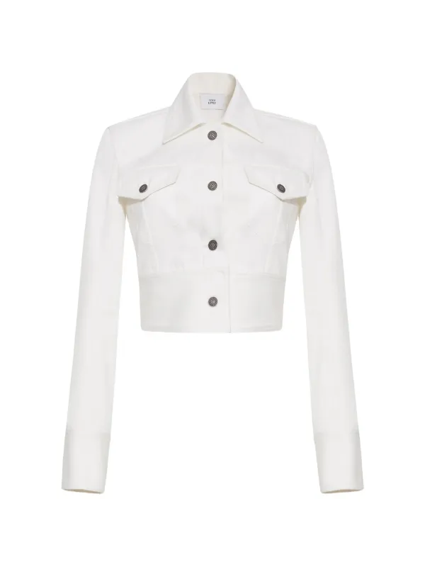 Adam Lippes Dante Jacket in White