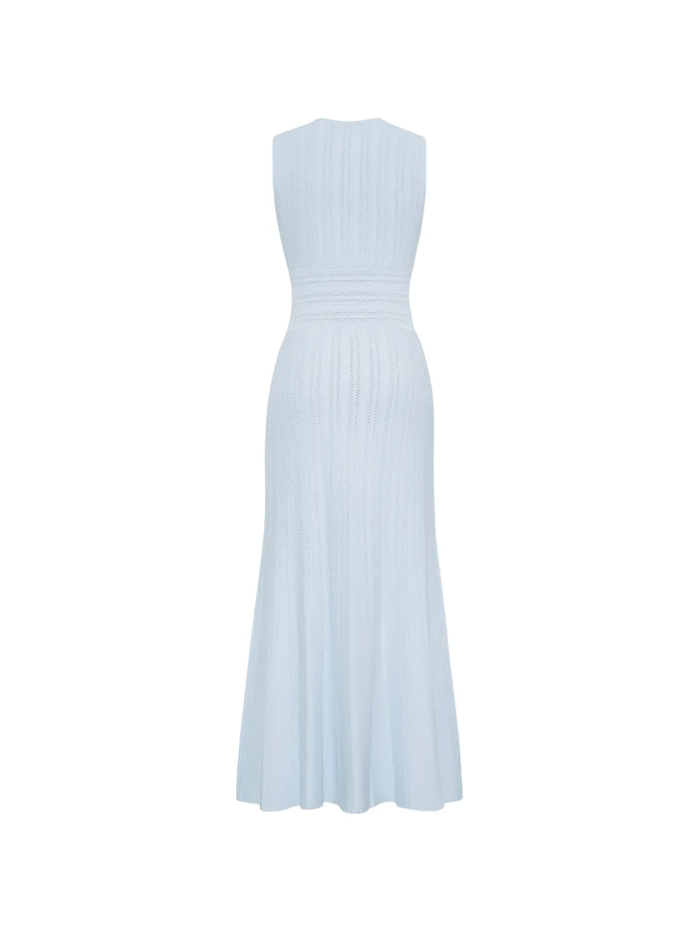Adam Lippes Sloan pointelle gebreide jurk Blauw