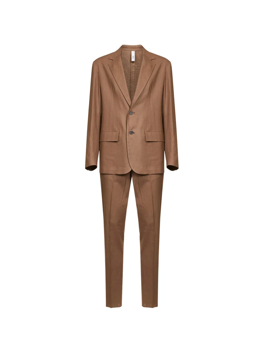 Hevo single-breasted notched-lapels suit - Marrone