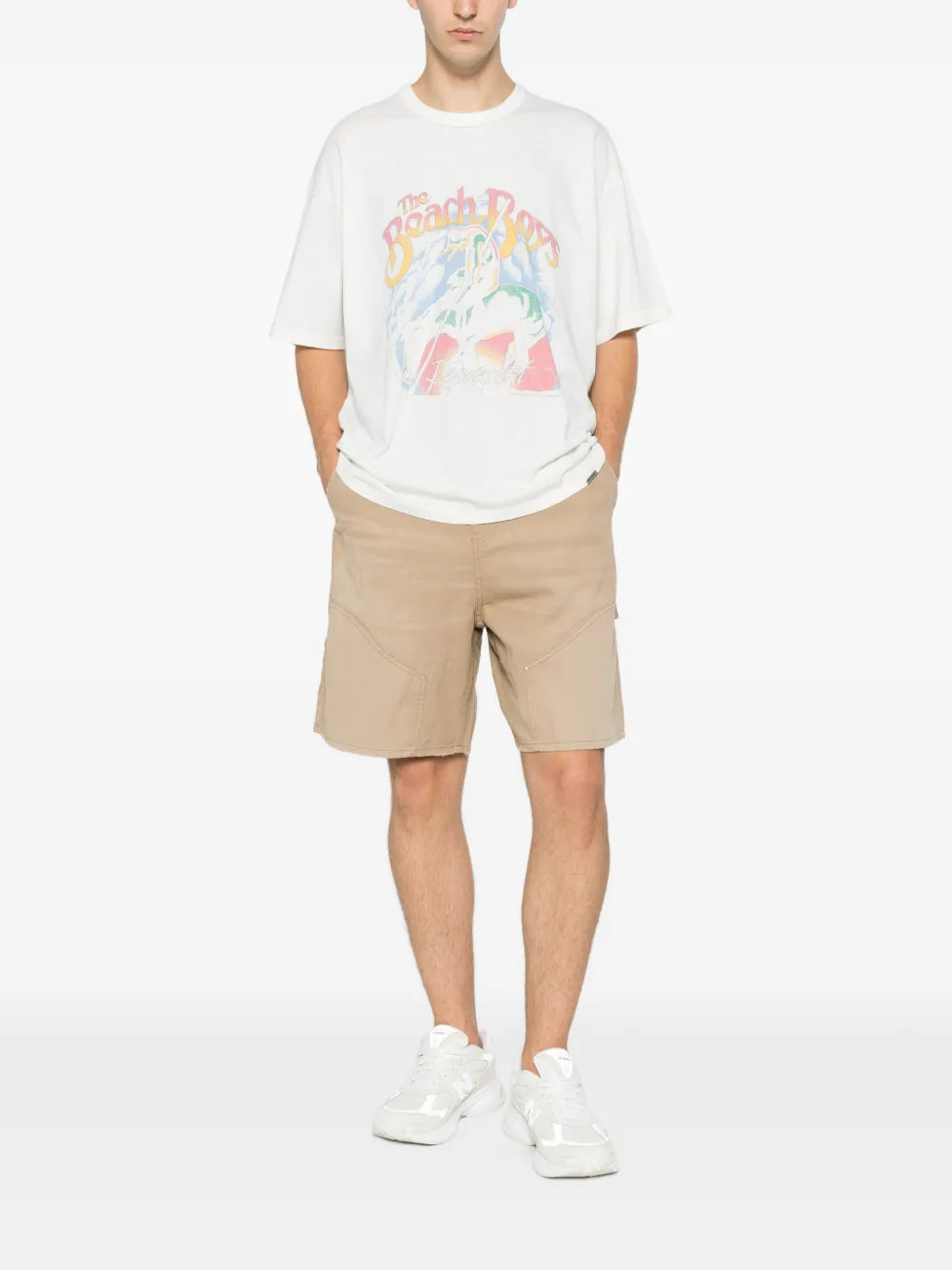 Represent T-shirt met grafische print Blauw