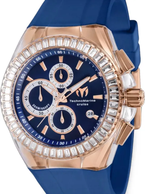 TechnoMarine Cruise crystal-embellished 45mm watch