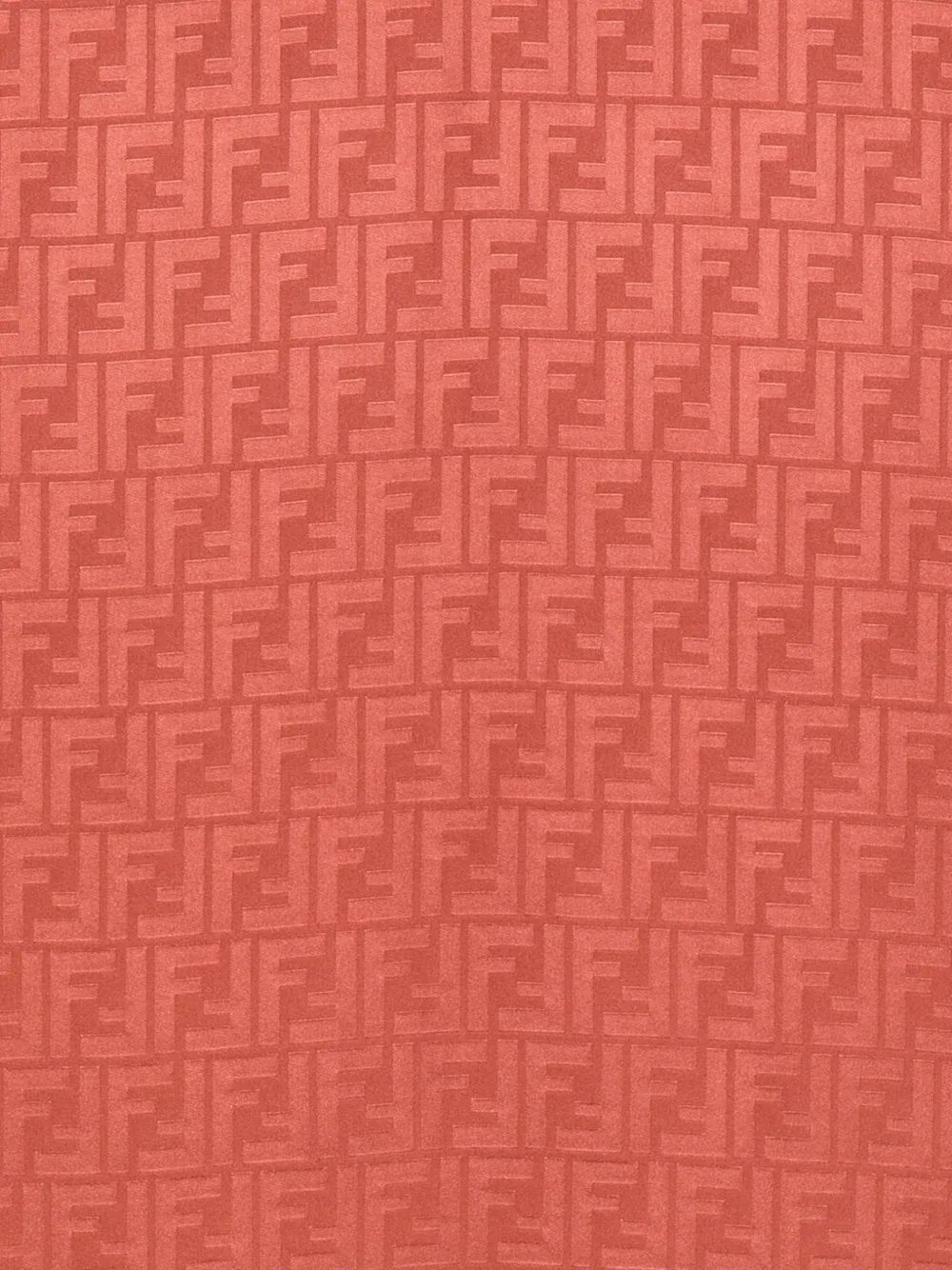 FENDI Sjaal met FF patroon Oranje