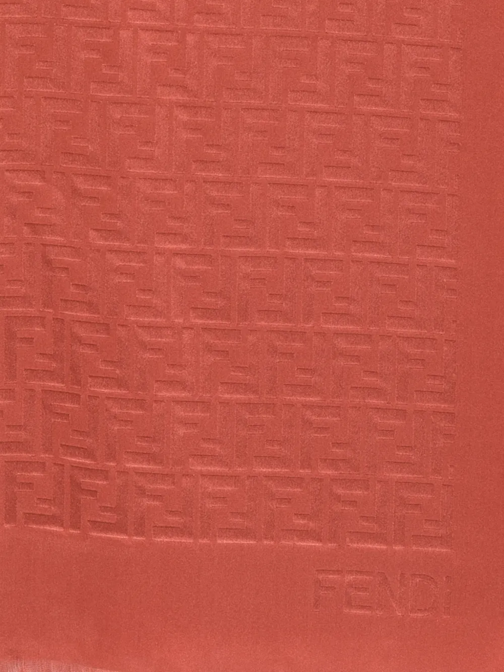 FENDI Sjaal met FF patroon Oranje