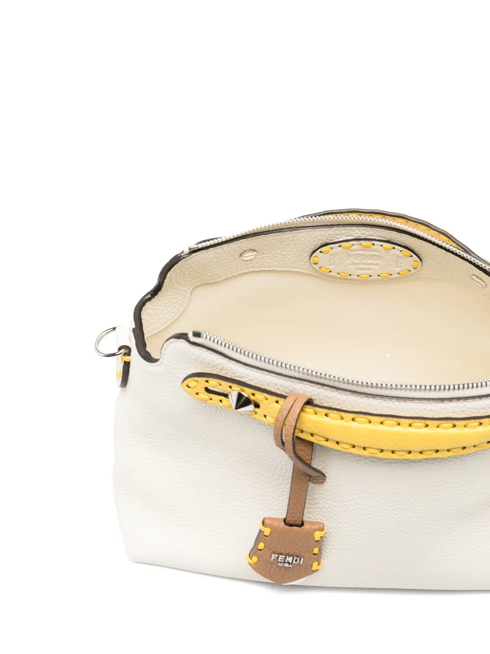FENDI Medium By The Way Selleria leren shopper Wit