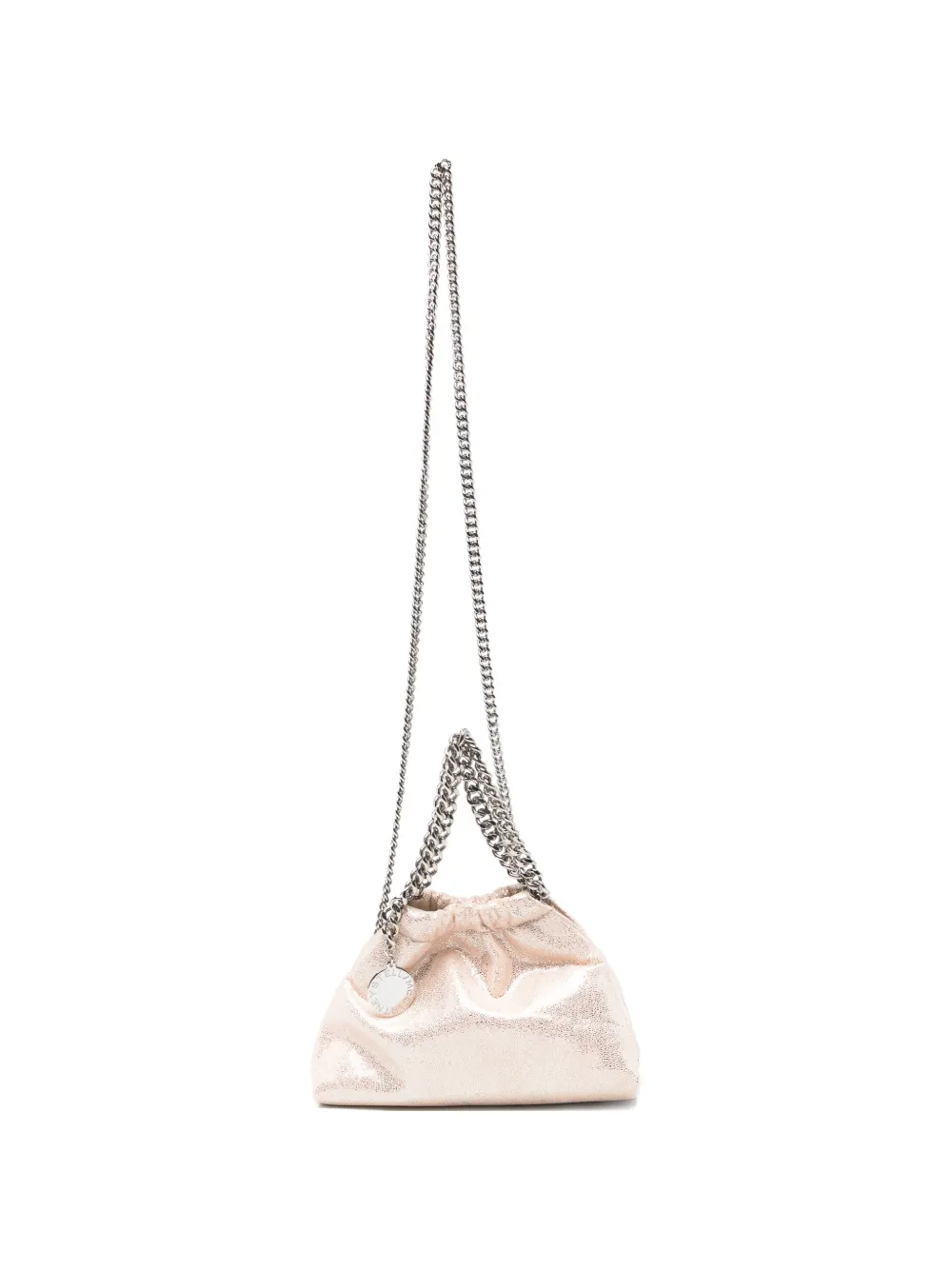Stella McCartney mini Falabella chain-link clutch bag - Rosa