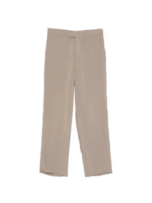 Emporio Armani テクスチャード パンツ | ニュートラル | FARFETCH JP