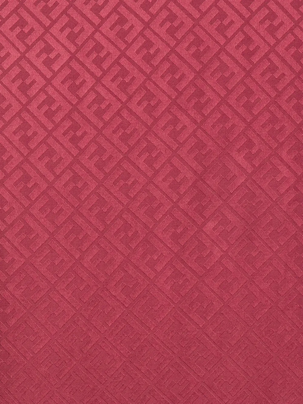 FENDI Sjaal met FF-jacquard Rood
