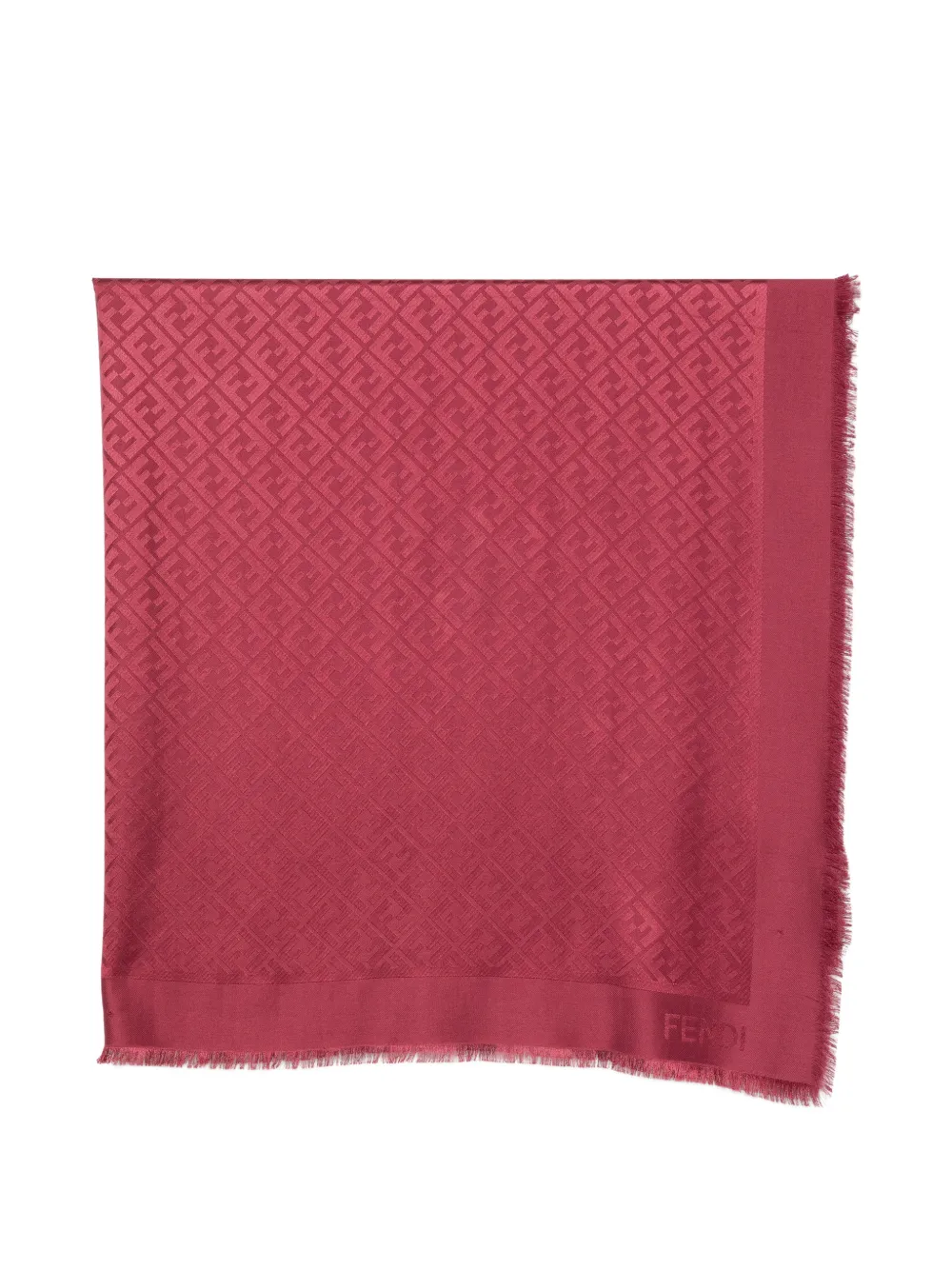 FENDI FF motif scarf - Rot