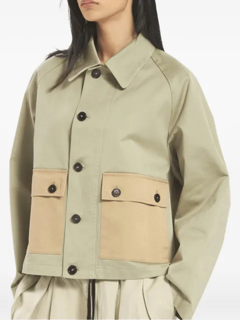 Barena contrast-pocket raglan-sleeve jacket